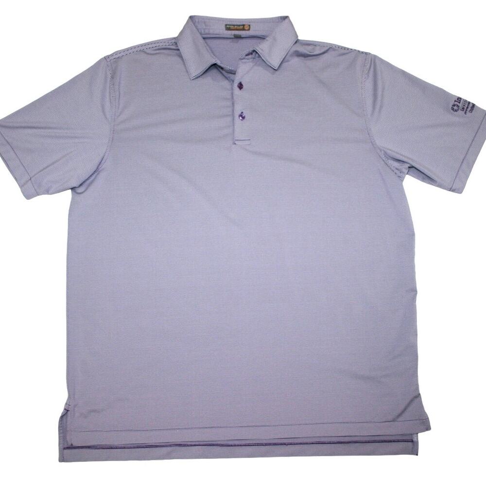 Peter Millar Summer Comfort Mens XL Embroidered Purple Polo
